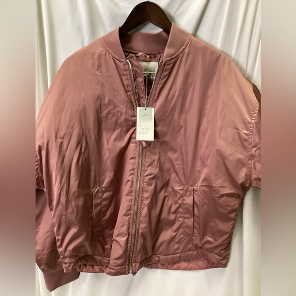 Womens Bomber Jacket - A New Day - Berry Pink - new - Picture 3 of 6